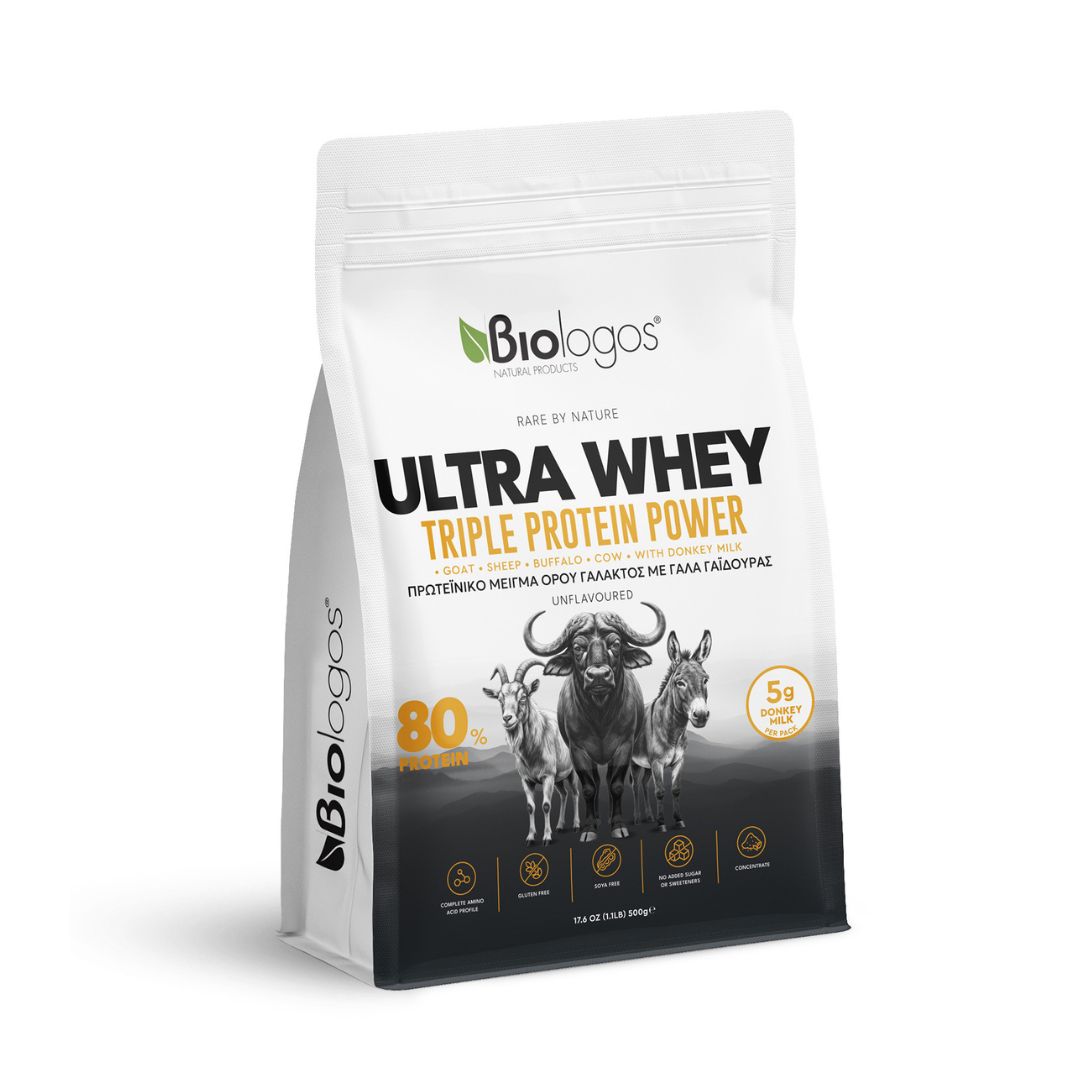 184 Πρωτεΐνη Ultra Whey Triple Power Γάλα Γαϊδούρας 500g - Image 1